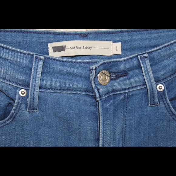 Levi’s | Mid-Rise Skinny Cropped Jeans med blue - Picture 6 of 7